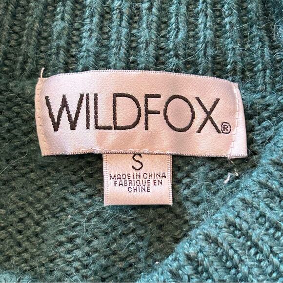 Wildfox Living Legend Distressed Green Sequin Sweater Small - Picture 5 of 9